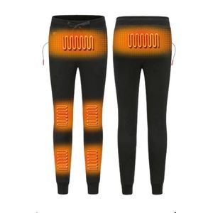 Weston Wear Black Joggers with Orange Heating Elements